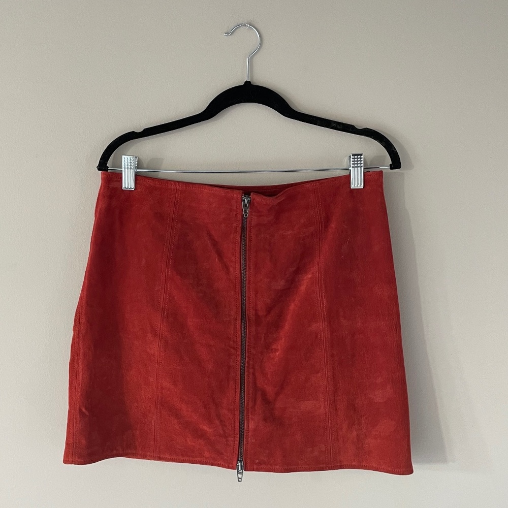 Suede Mini Skirt